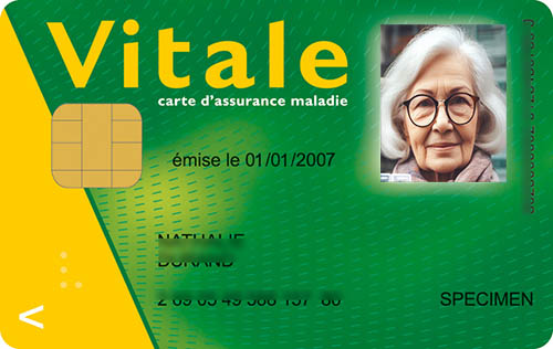 carte vitale mise à jour par la pharmacie Rose-Lahouste